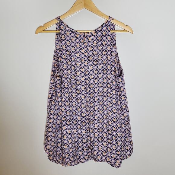 Valerie Stevens pink & purple Geometric layered tank In Great used condition - Picture 2 of 8